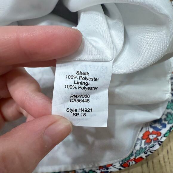 J.Crew Women’s 8‎ Floral Printed scalloped cami top Sleeveless Tank - Picture 9 of 10